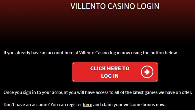 villento casino sign up to your account